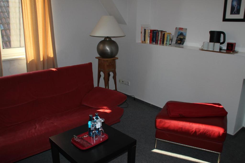 Posezení v ubytování Hotel Drei Kronen