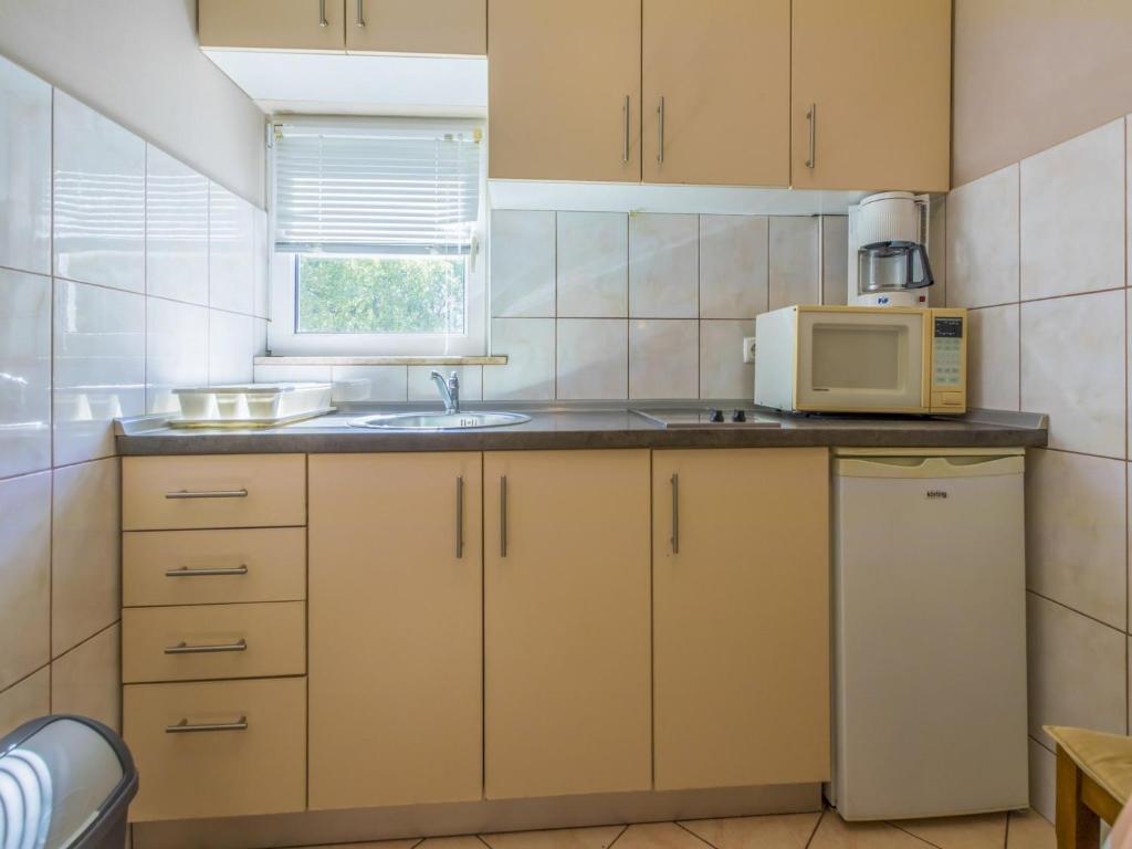 Kuchyň nebo kuchyňský kout v ubytování Apartment Heriban