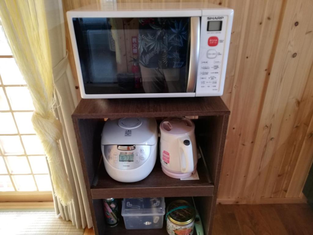 Příslušenství pro přípravu čaje a kávy v ubytování かたあきの里