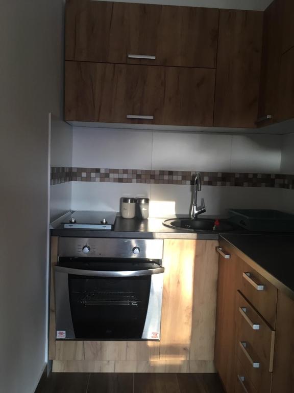 Kuhinja oz. manjša kuhinja v nastanitvi apartman SUPERKLASIKO