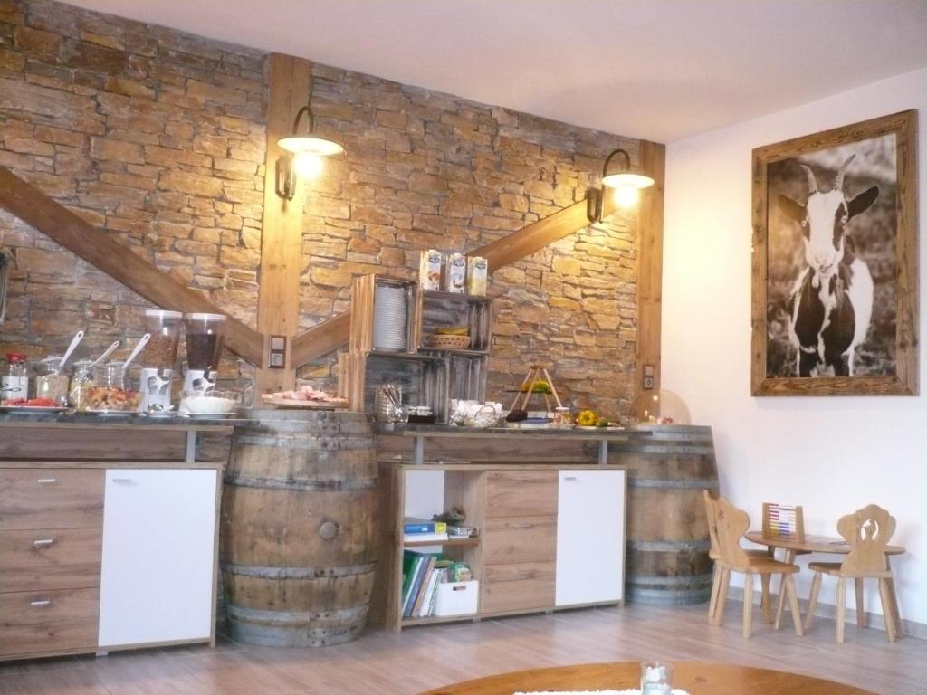 Kuchyň nebo kuchyňský kout v ubytování Hotel Garni Wieshof