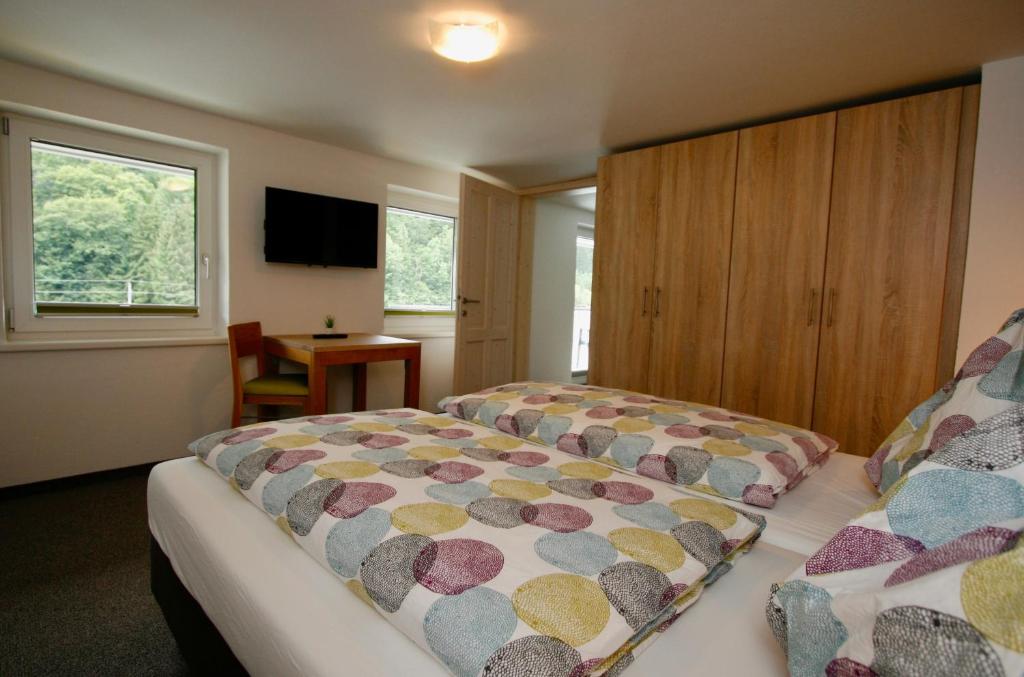 Postel nebo postele na pokoji v ubytování Ferienhaus Sonnberg