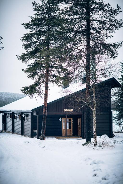 Jeris Lakeside Resort Cabins v zimě