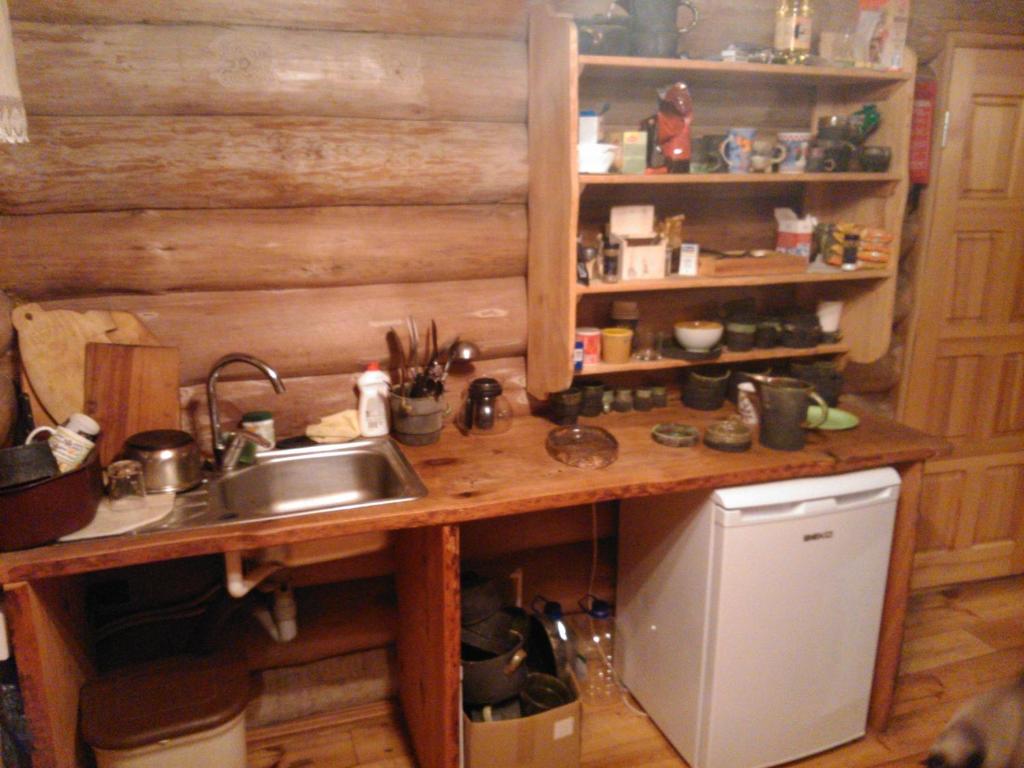 Kuchyň nebo kuchyňský kout v ubytování Hundi Holiday House