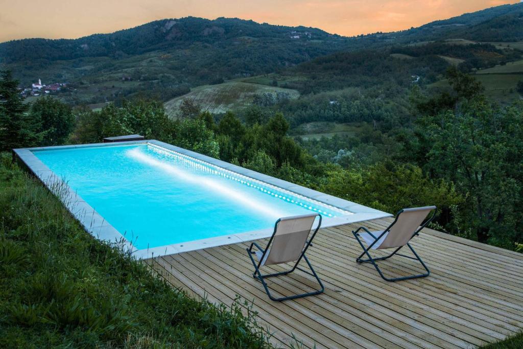 Nespecifikovaný výhled na hory nebo výhled na hory při pohledu z bed and breakfast