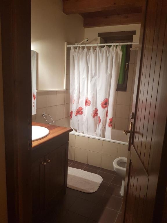 Koupelna v ubytování Apartamento salardu
