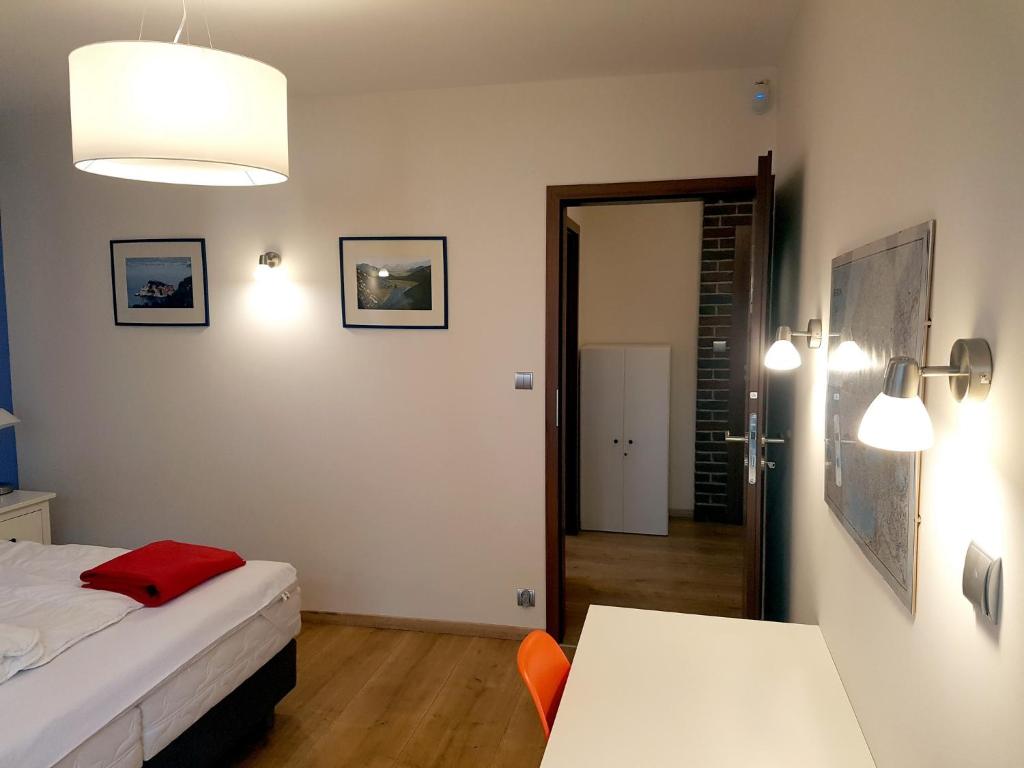 Postel nebo postele na pokoji v ubytování Dom na Skraju