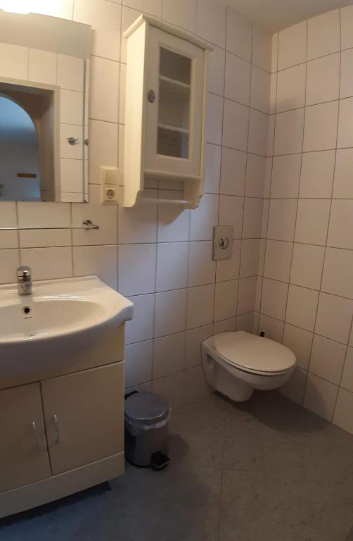 Koupelna v ubytování Appartements Königshofer