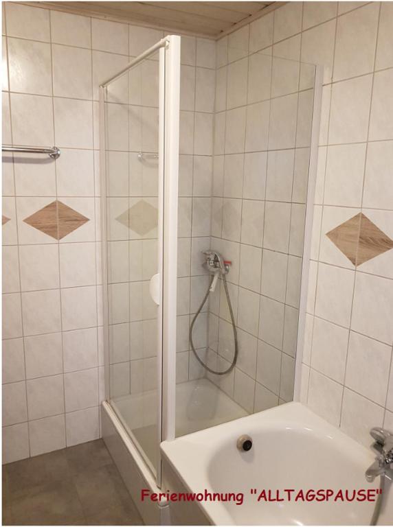 Koupelna v ubytování Das Altstadthaus