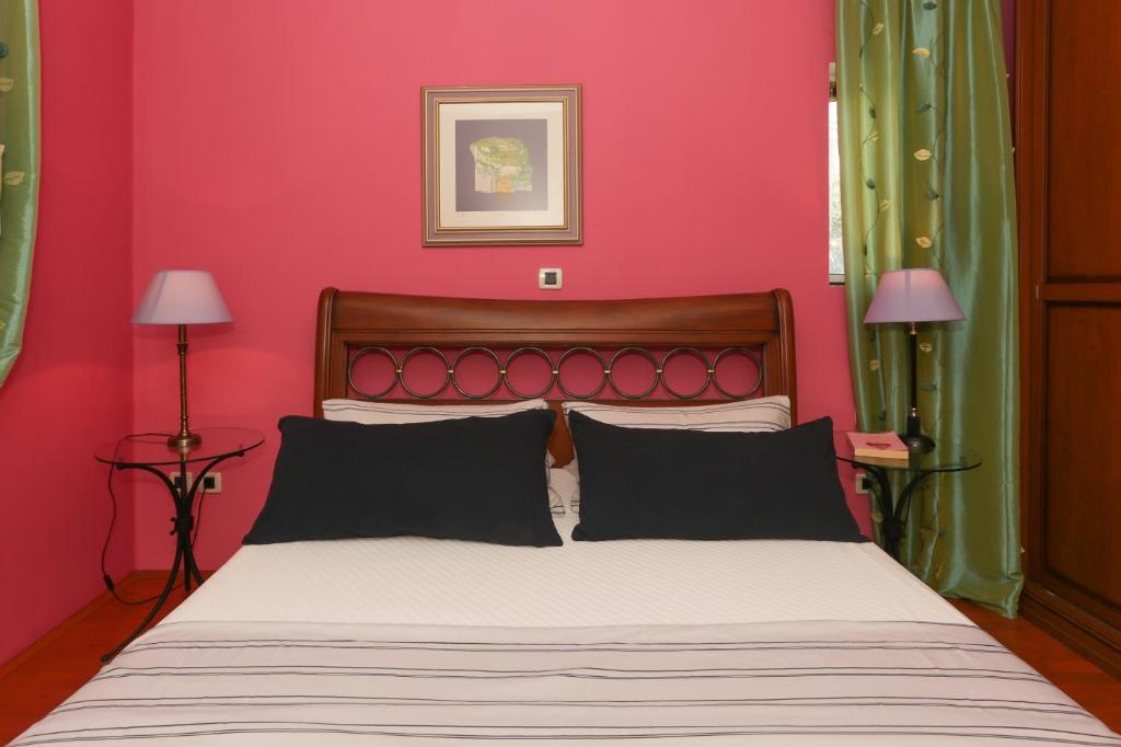 Postel nebo postele na pokoji v ubytování Casa Zorana-Alba Apartments