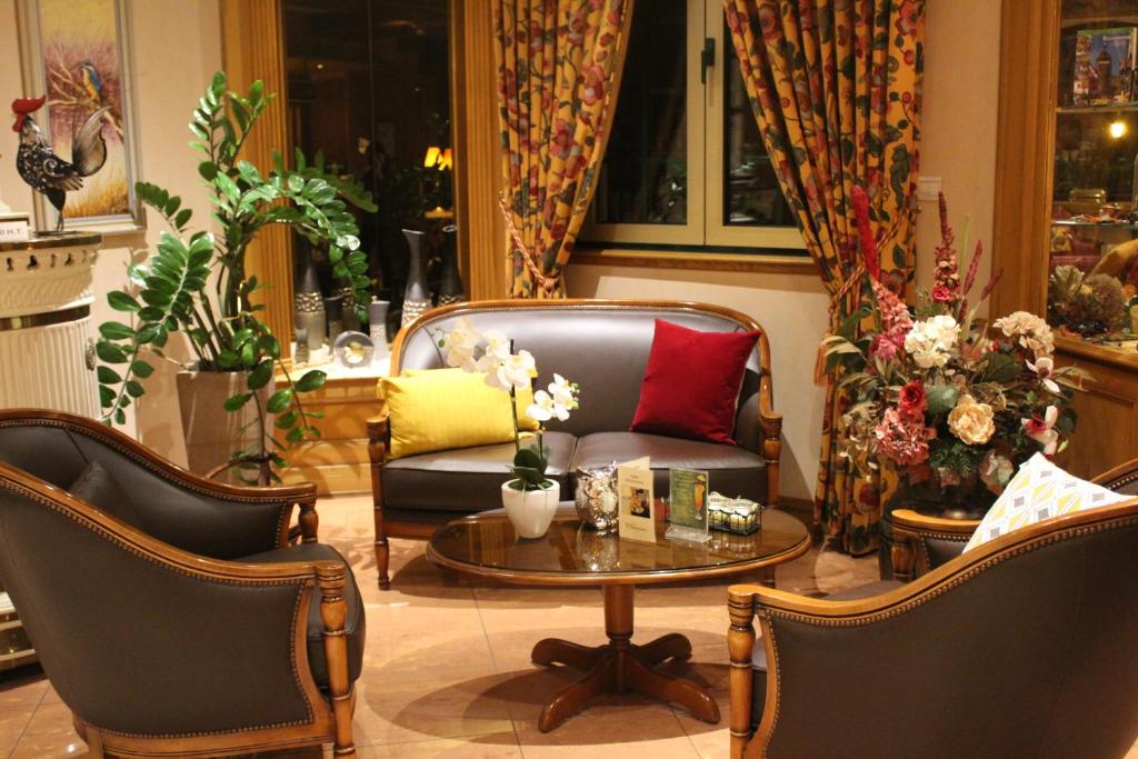 Posezení v ubytování Hotel Le Mandelberg