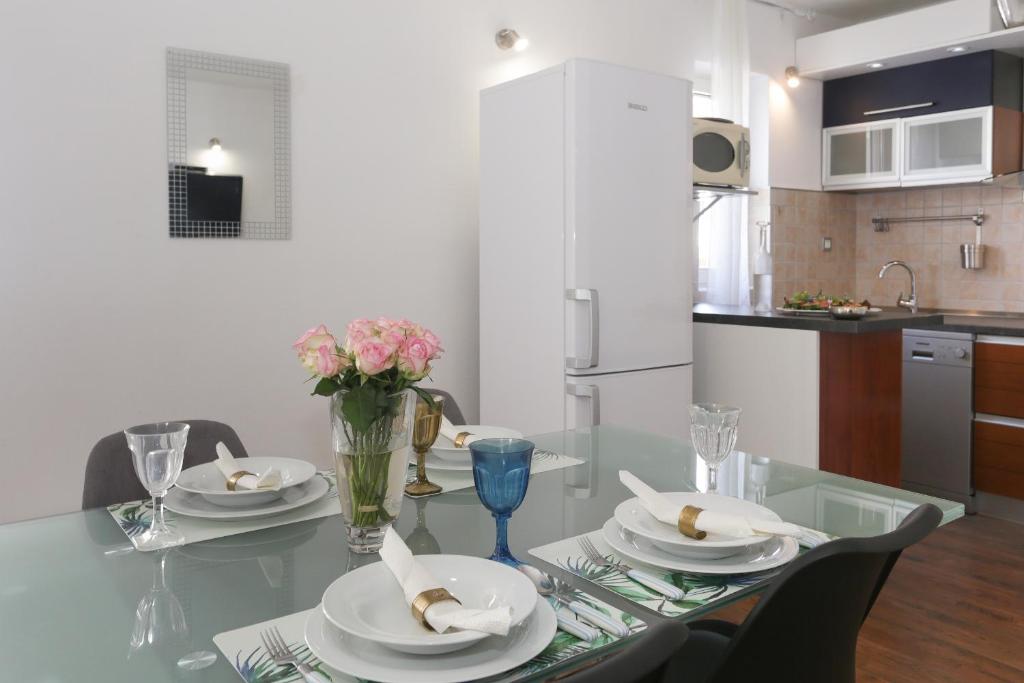 Kuchyň nebo kuchyňský kout v ubytování Casa Zorana-Alba Apartments