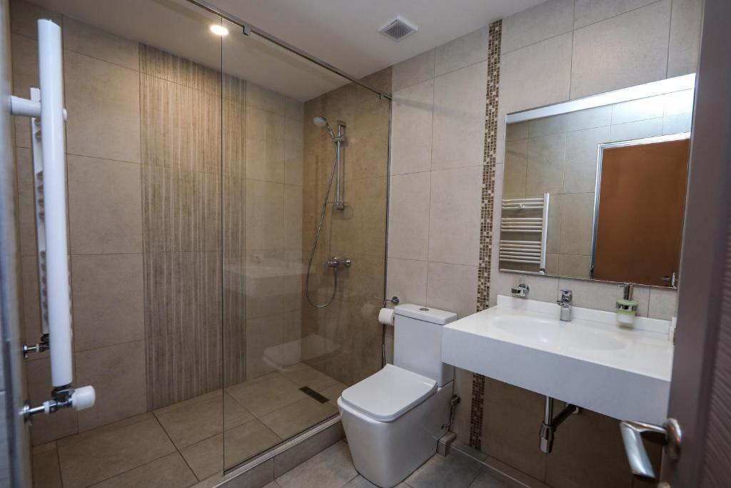 Koupelna v ubytování A Hotel Yerevan