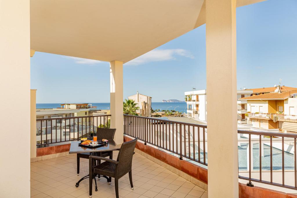 Uma varanda ou terraço em Hotel Villa Piras