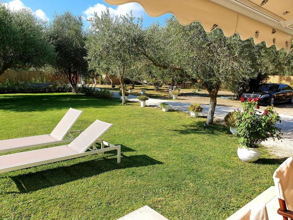 A garden outside Alexandros Stone House