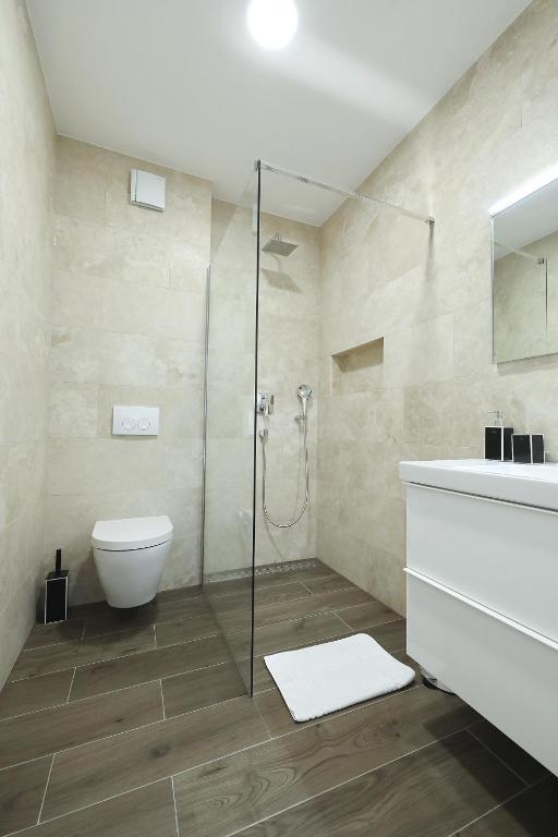 Koupelna v ubytování Homes4you K4