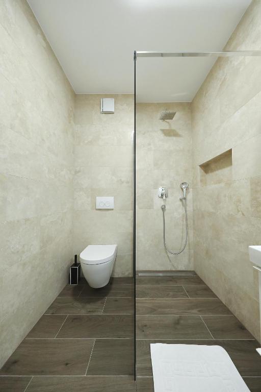 Koupelna v ubytování Homes4you K4