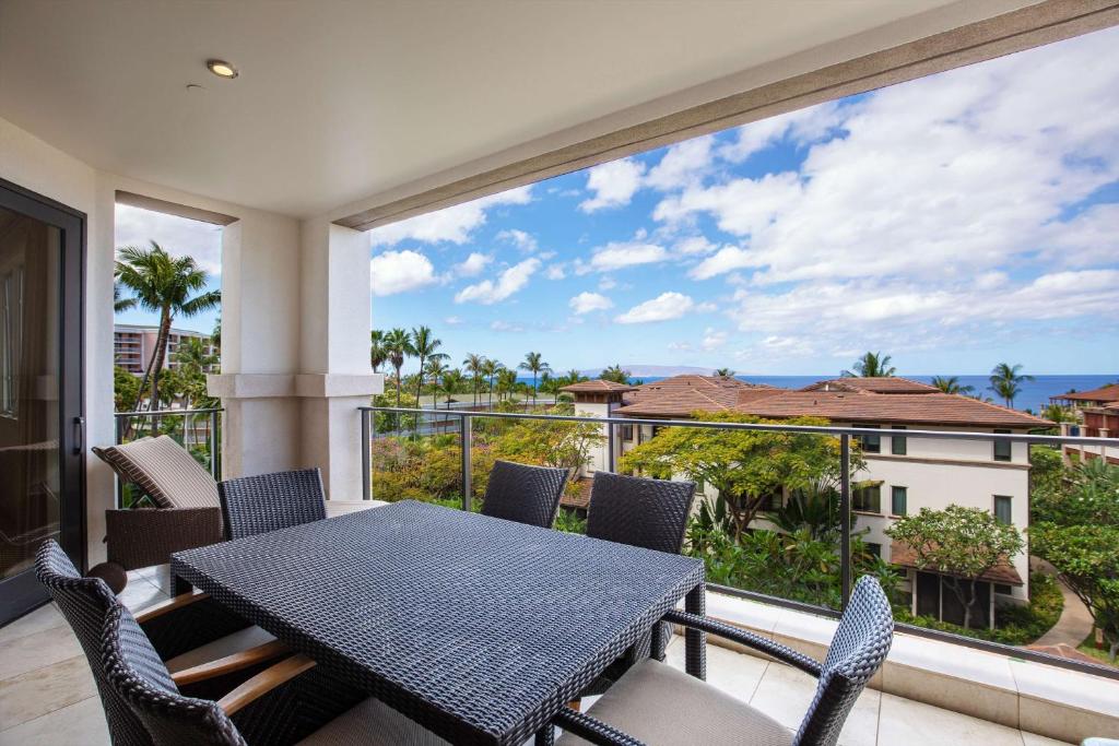 Balkón nebo terasa v ubytování Wailea Beach Villas