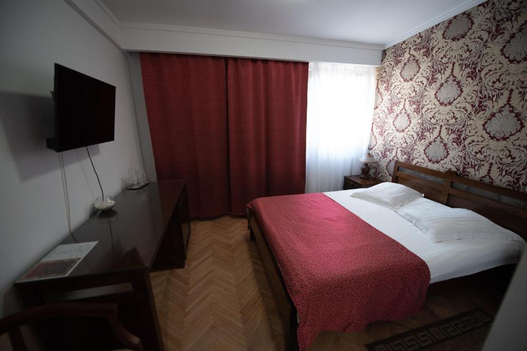 Postel nebo postele na pokoji v ubytování Pension Arena