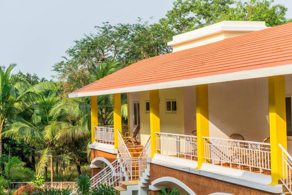 Balkón nebo terasa v ubytování Passions de Goa