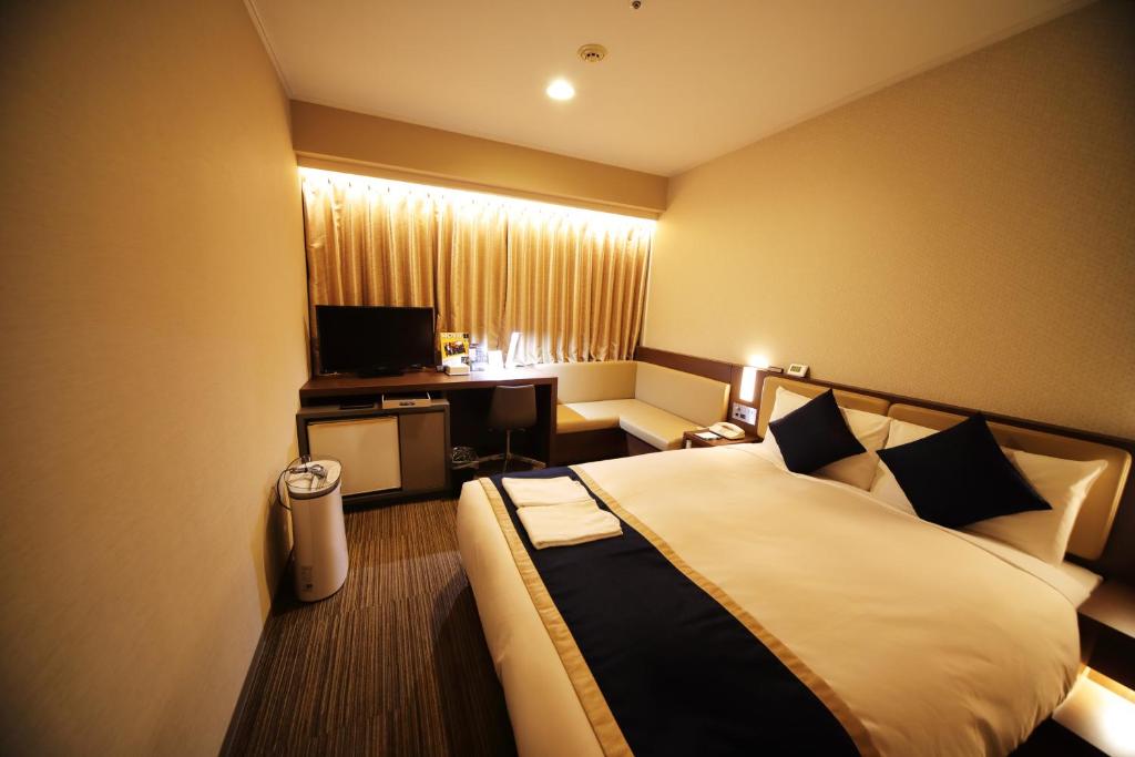 TV a/nebo společenská místnost v ubytování Hotel Sunroute Asakusa