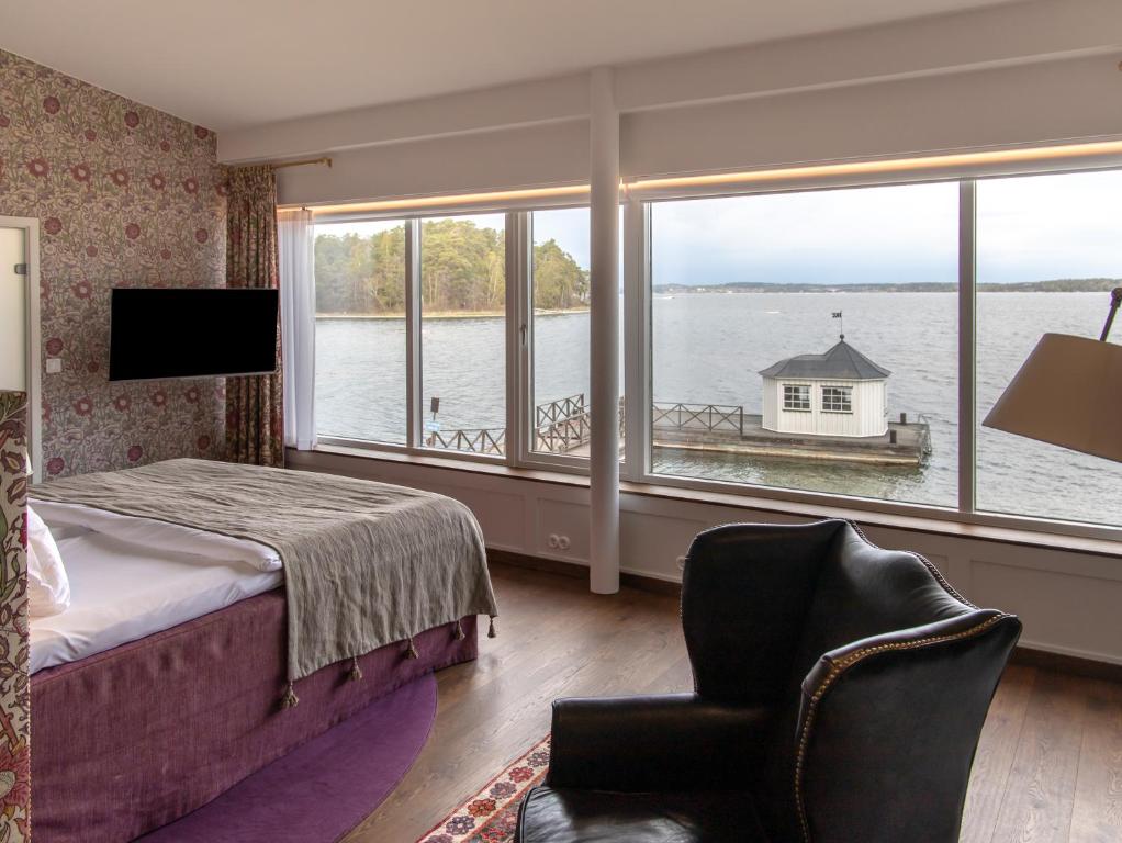 Postel nebo postele na pokoji v ubytování Vår Gård Saltsjöbaden