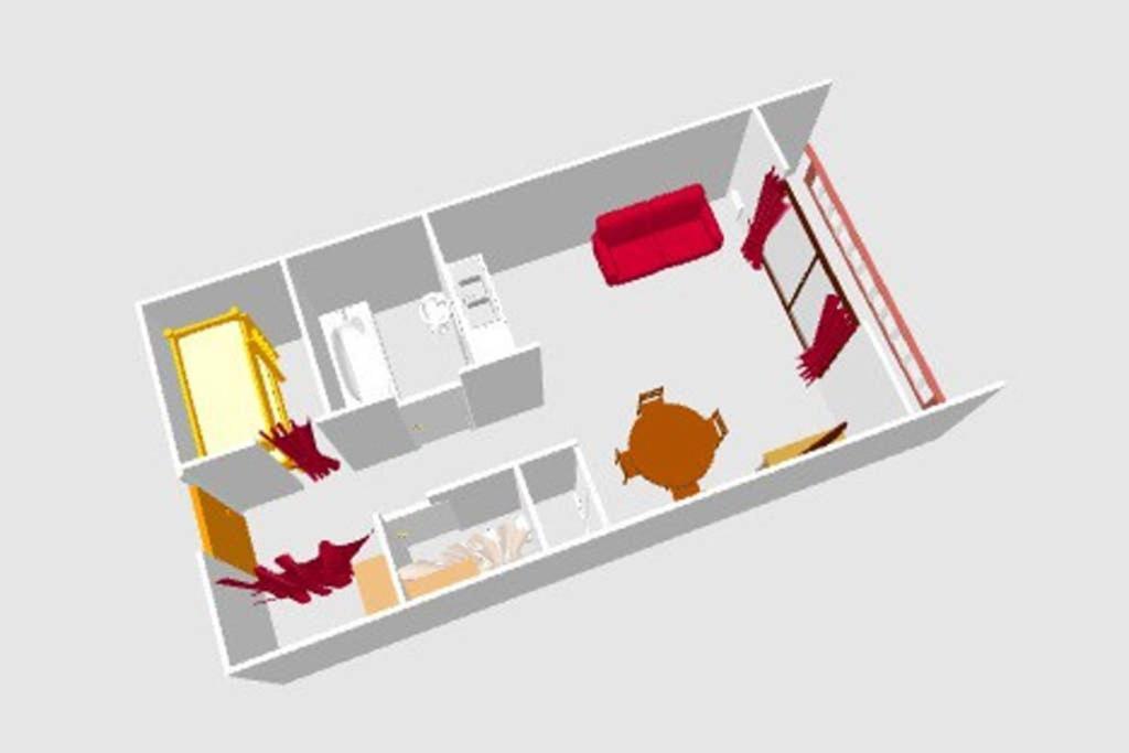 Půdorys ubytování Chalet L'Hermine