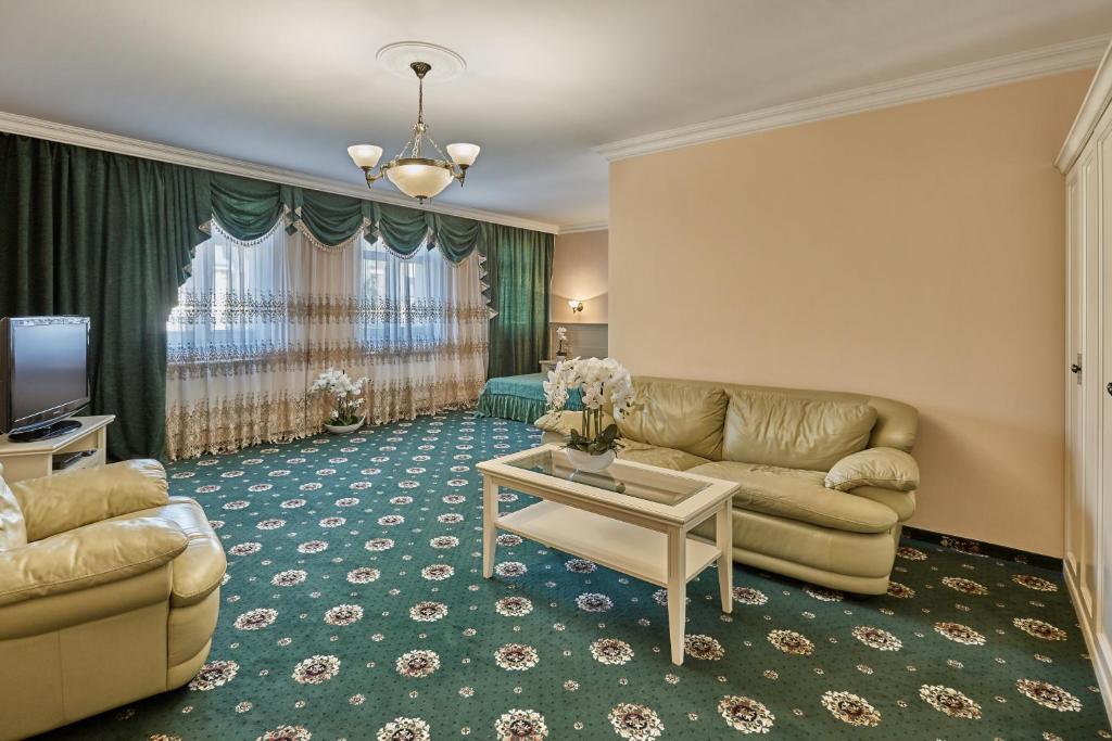 Posezení v ubytování Evergreen apartments hotel