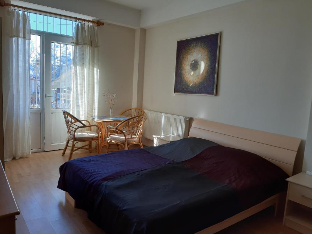 Postel nebo postele na pokoji v ubytování Apartment N6