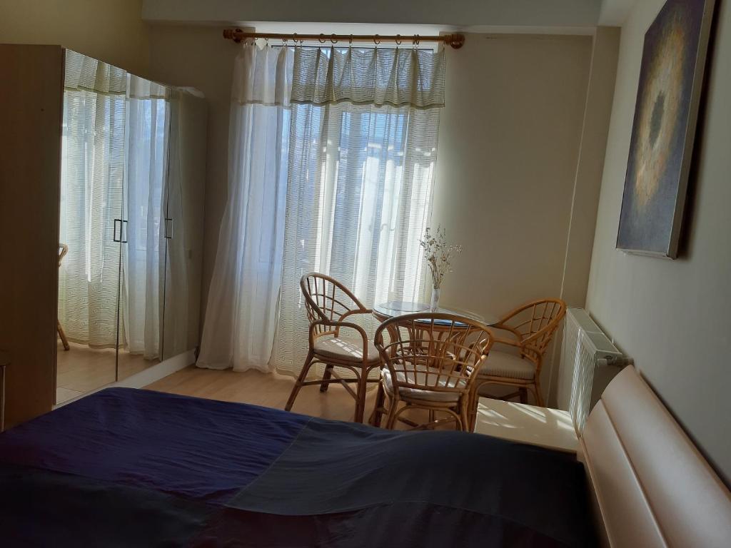 Postel nebo postele na pokoji v ubytování Apartment N6