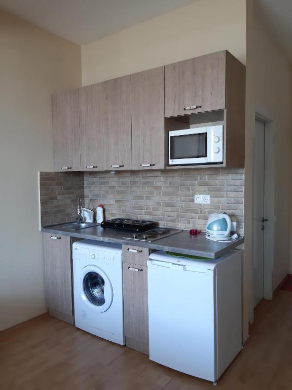 Kuchyň nebo kuchyňský kout v ubytování Apartment N 5