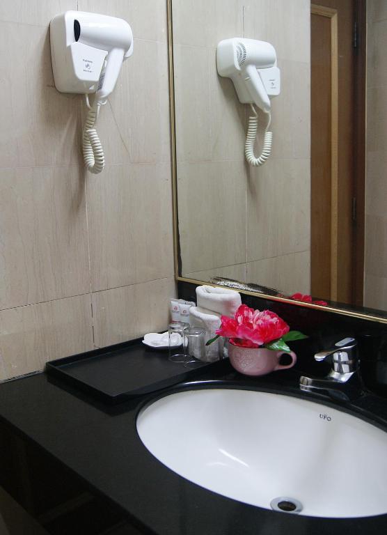 Koupelna v ubytování Tang Dynasty Hotel
