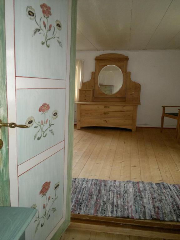 Postel nebo postele na pokoji v ubytování Kylås Vildmark