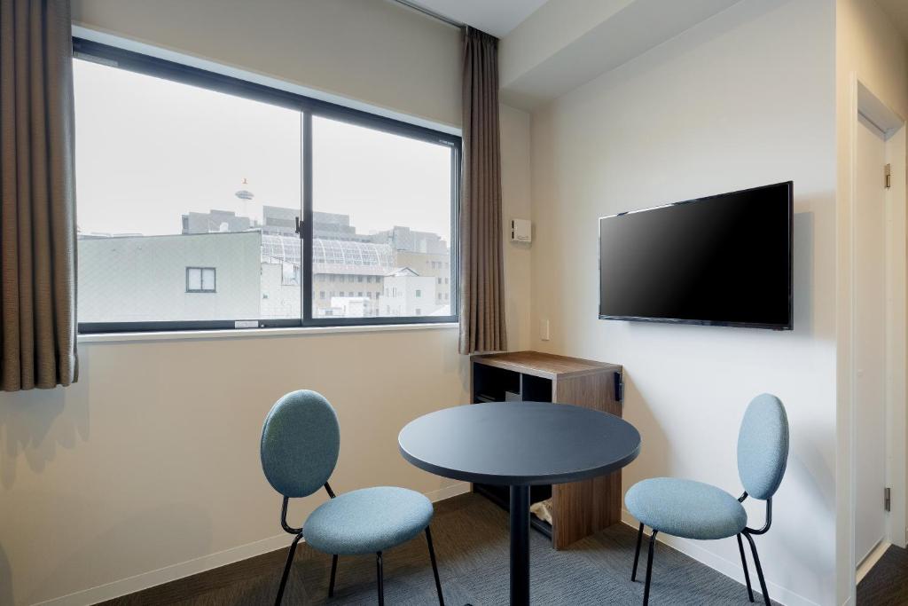 TV a/nebo společenská místnost v ubytování M's Hotel Kyoto Station Kizuya