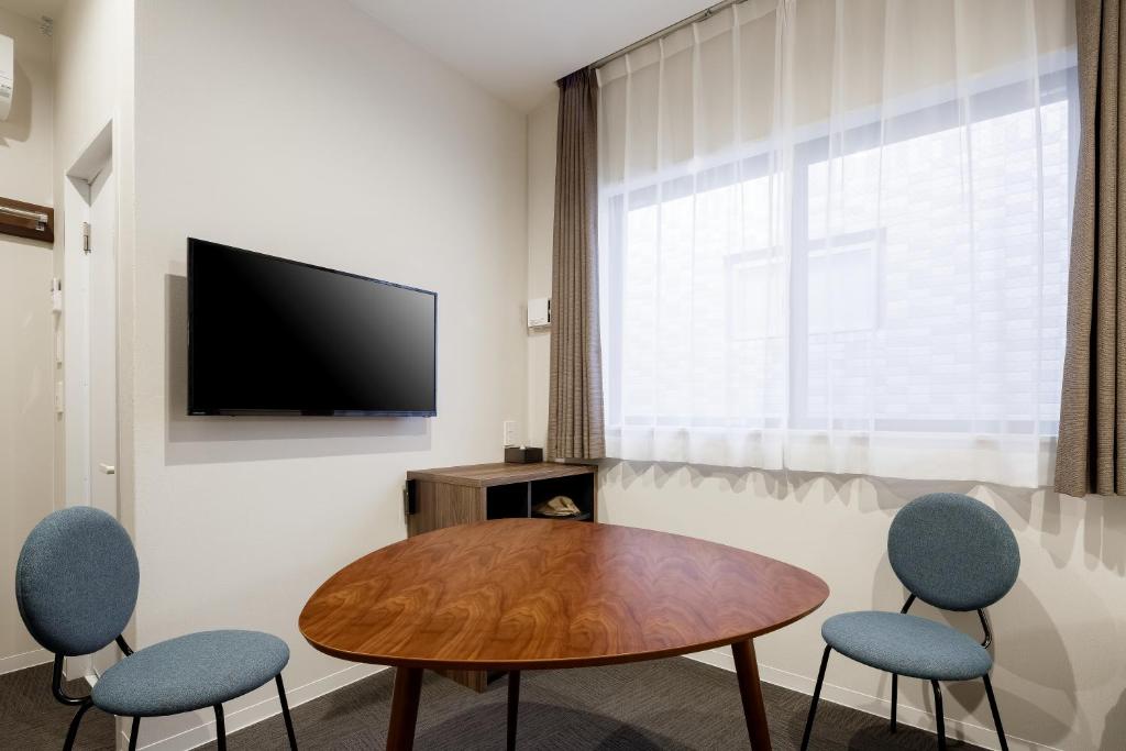 TV a/nebo společenská místnost v ubytování M's Hotel Kyoto Station Kizuya