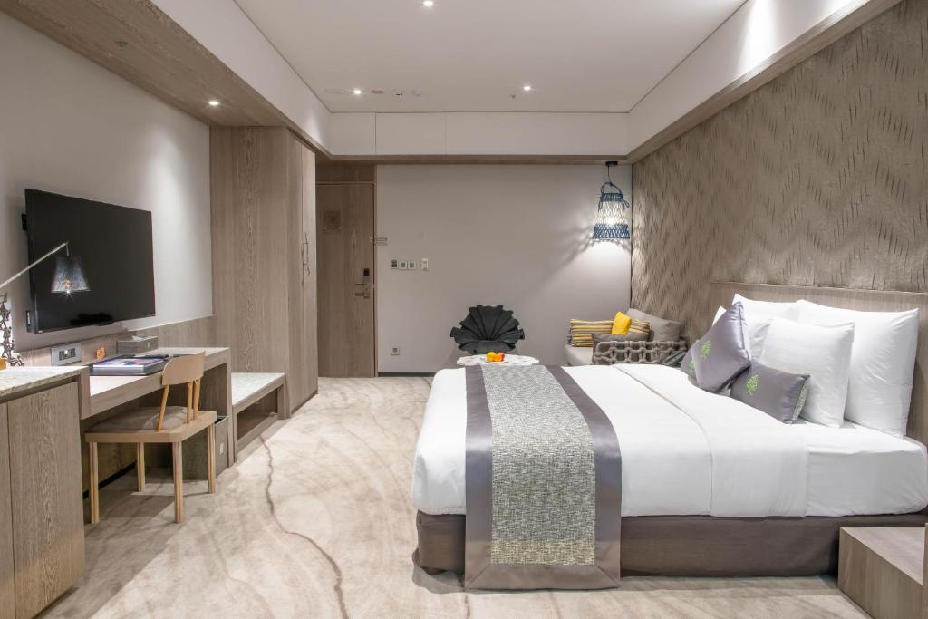 TV a/nebo společenská místnost v ubytování arTree hotel