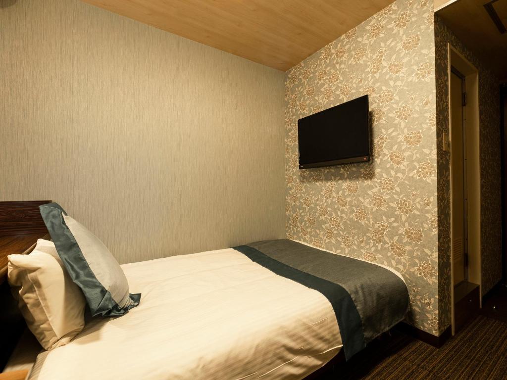 TV a/nebo společenská místnost v ubytování Hotel AreaOne Izumo