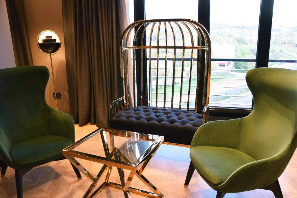 Posezení v ubytování Hotel Unik