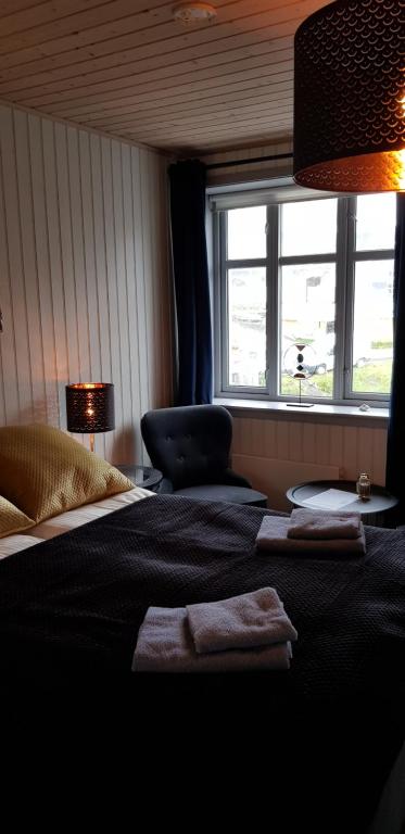 Posezení v ubytování Nyksund Ekspedisjonen