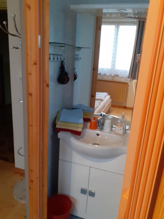 Kuchyň nebo kuchyňský kout v ubytování Obstbau und Gästezimmer Stani