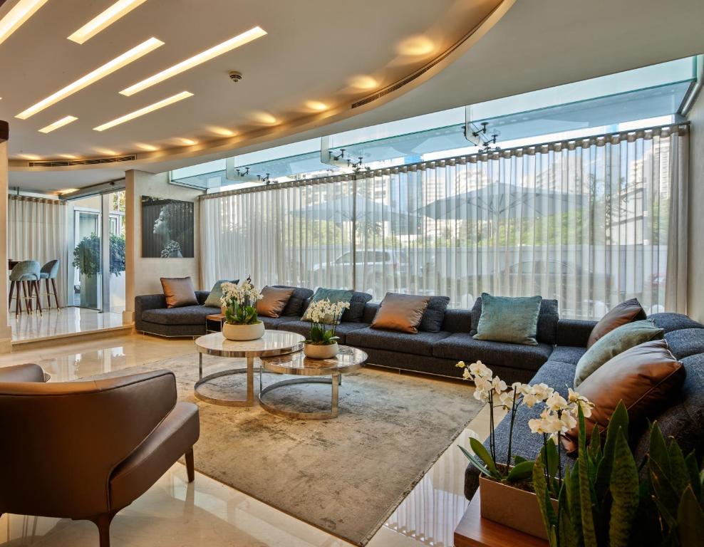 Posezení v ubytování Sodeco Suites