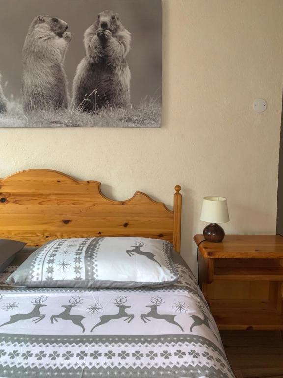 A bed or beds in a room at San Marco FARMHOUSE with a view.