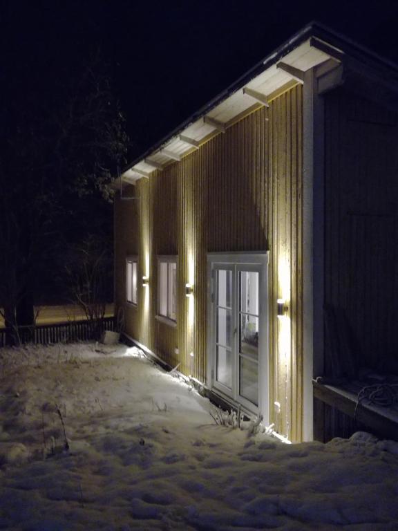 Gårdshuset durante l'inverno