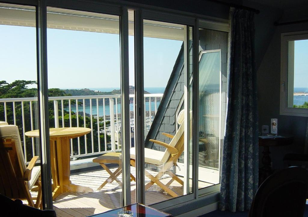 Balkón nebo terasa v ubytování TI AL LANNEC Hotel - Restaurant & Spa
