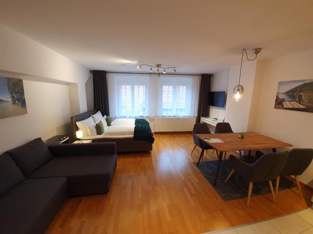 Posezení v ubytování City Appartements Villach