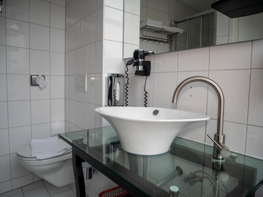 Koupelna v ubytování Hotel Hague Center