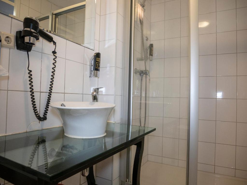 Koupelna v ubytování Hotel Hague Center
