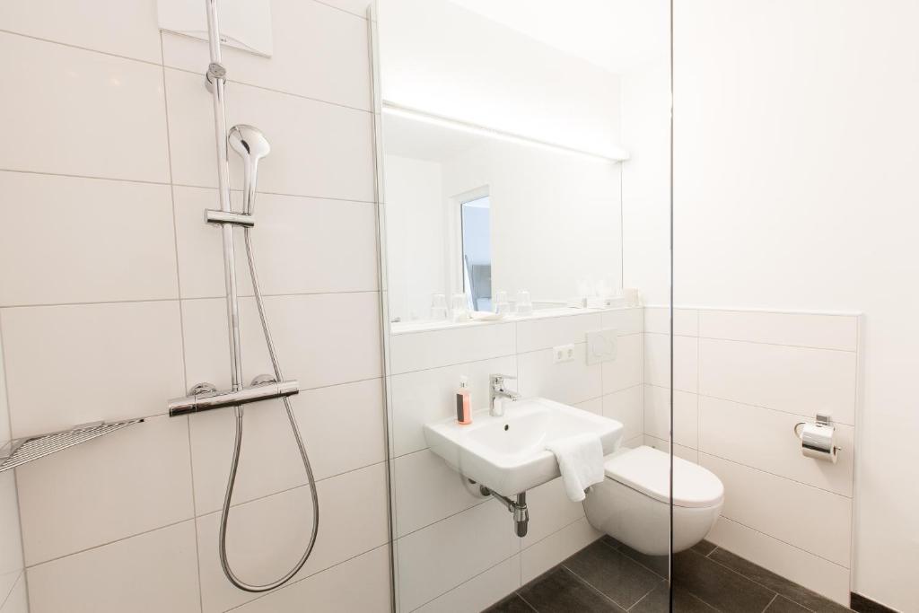 Koupelna v ubytování Wallner - Hotel & Wirt