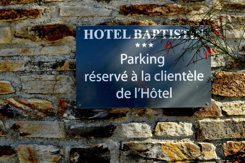 Certifikát, hodnocení, plakát nebo jiný dokument vystavený v ubytování Hôtel Baptistin