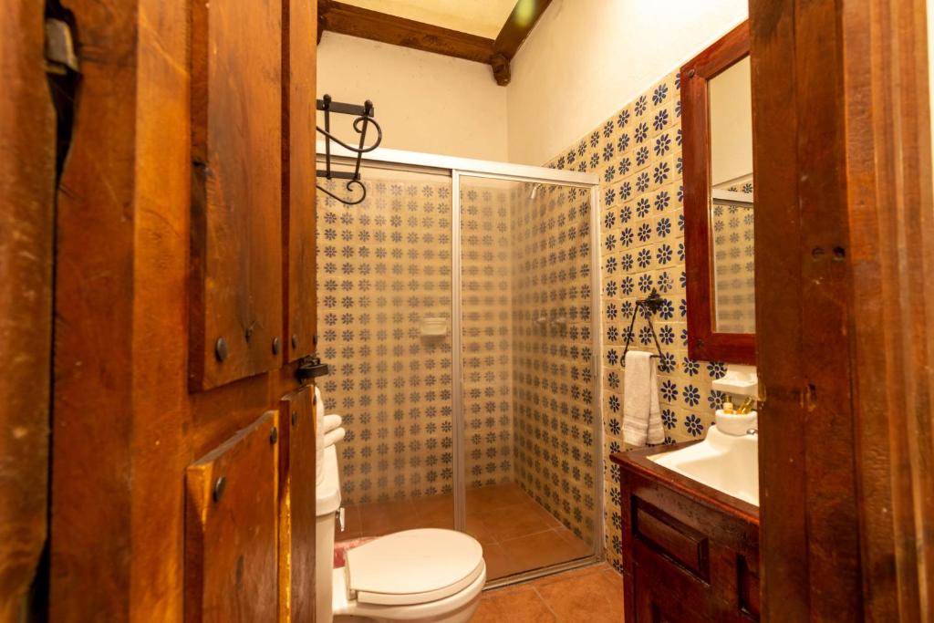 Koupelna v ubytování Hosteria del Frayle